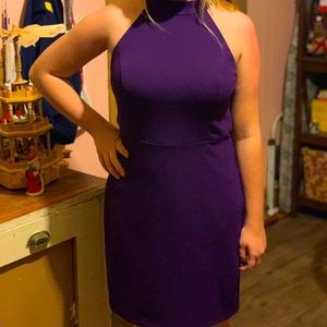 Purple medium length dress